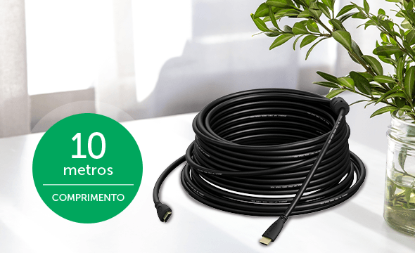 Cabo com 10 metros de comprimento